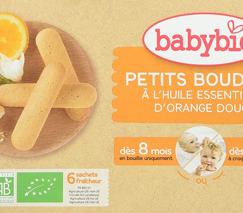 Galletas de dentición ecológicas con aceite esencial de naranja dulce 120gr