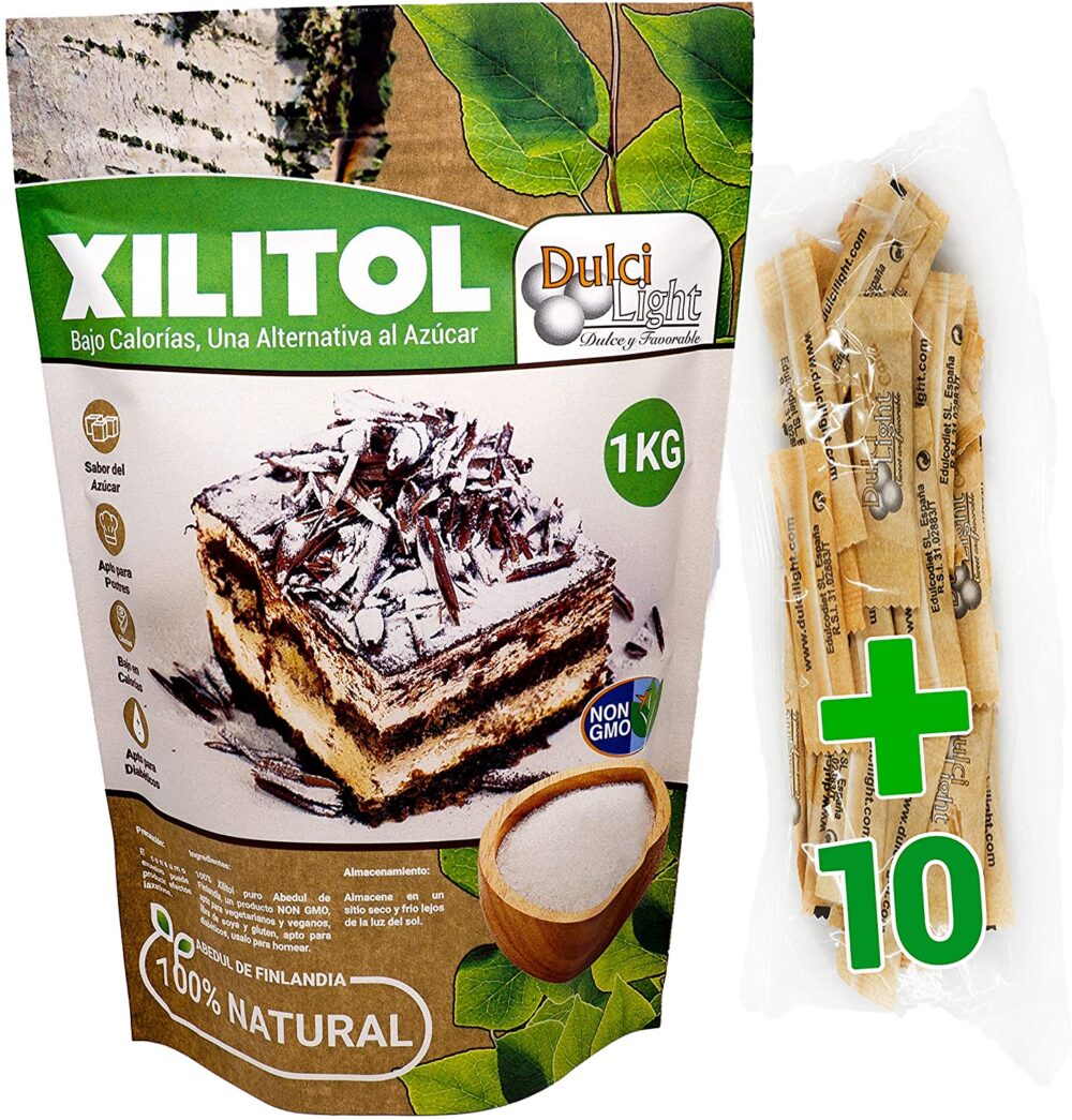 Xilitol 100% Natural 1Kg Azucar de Abedul de Finlandia