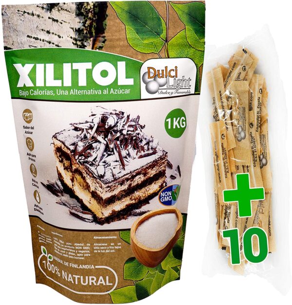 Xilitol 100% Natural 1Kg Azucar de Abedul de Finlandia