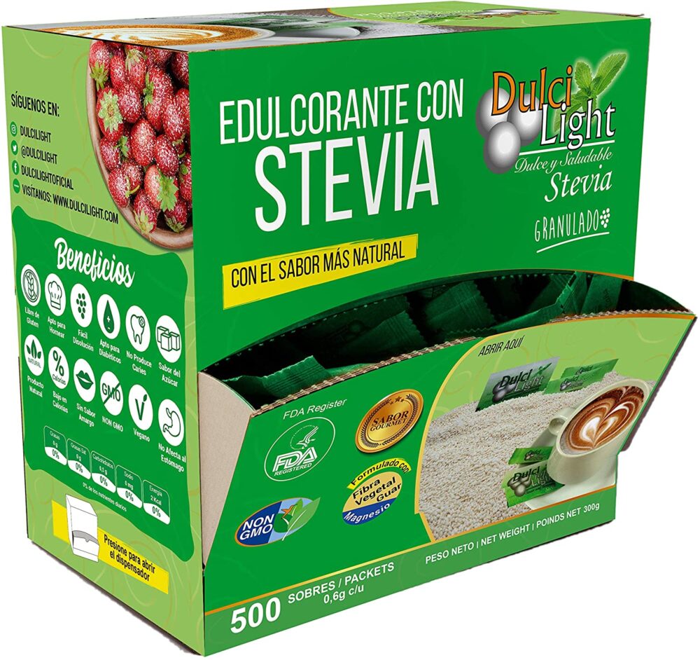 Stevia natural granulada 500 sobres