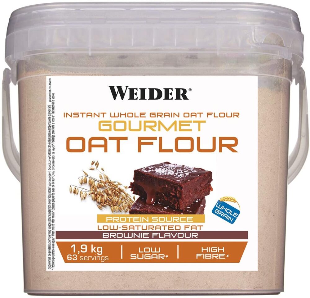 Harina de avena integral sabor brownie 1,9kg