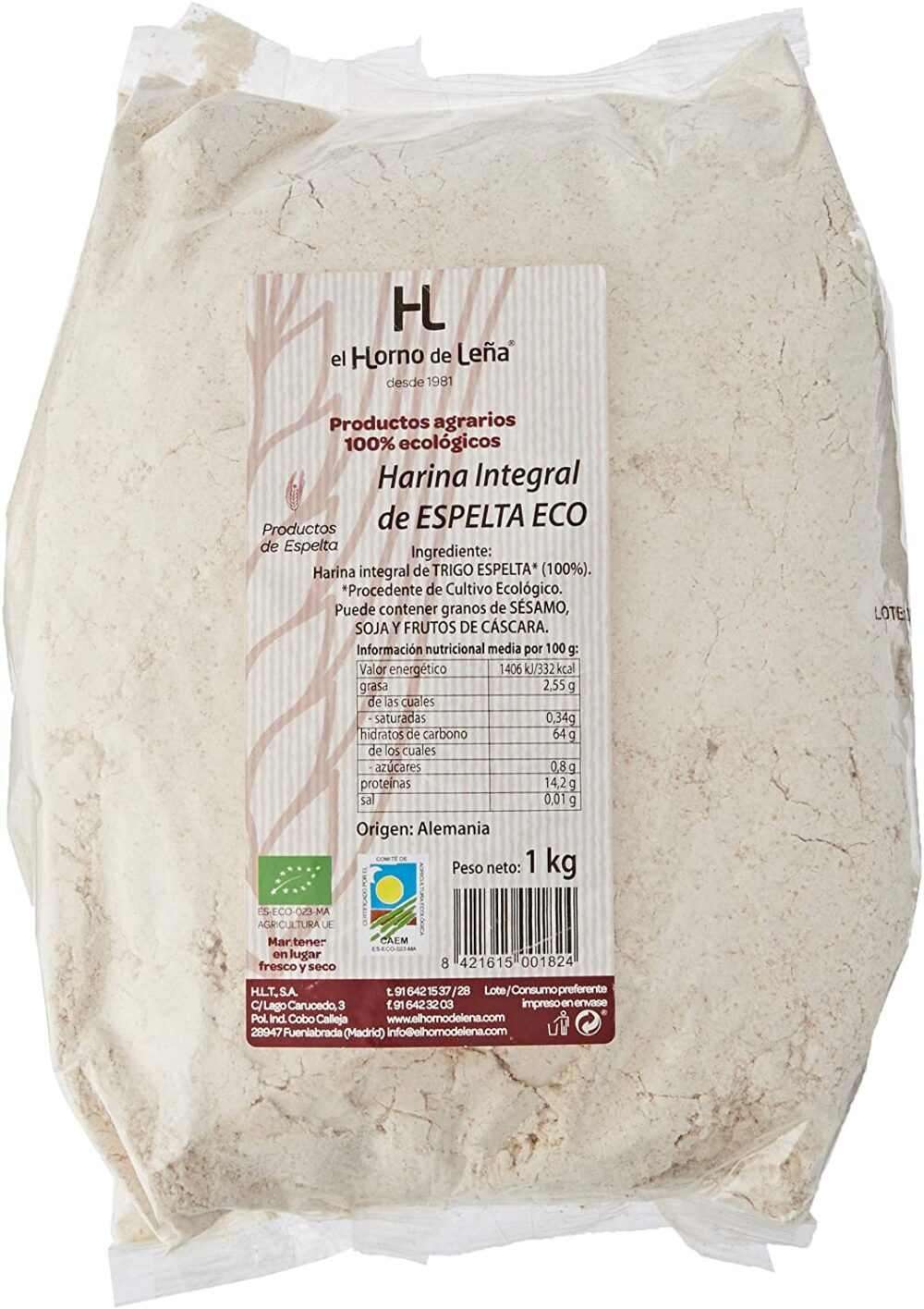 Harina de espelta integral ecológica 1kg (copia)