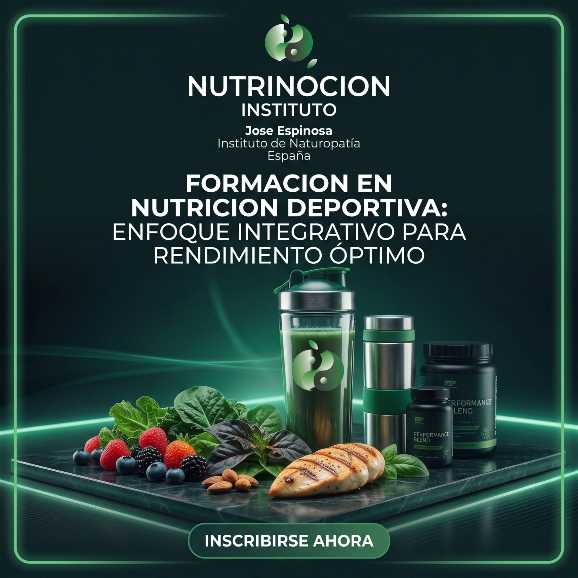 Portada de la Formación Integral en Nutrición Deportiva